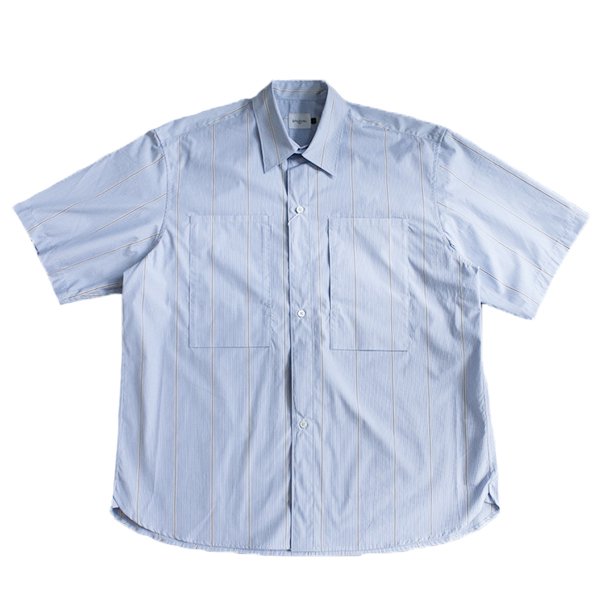 EFILEVOL եܥ<br />Stripe Big Pocket Short Sleeve Shirt